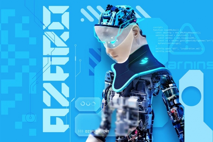 Azaro - Futuristic Sci-fi Font Font Download