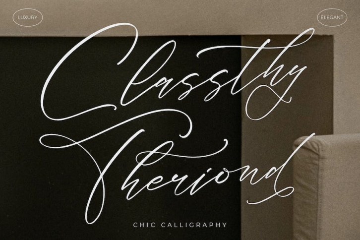 Classthy Theriond Chic Calligraphy Font Font Download