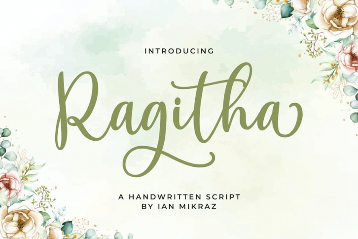 Ragitha - A Handwritten Script Font Download