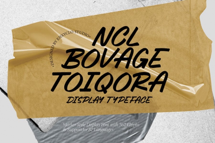 NCL Bovage Toiqora - Marker Style Font Font Download