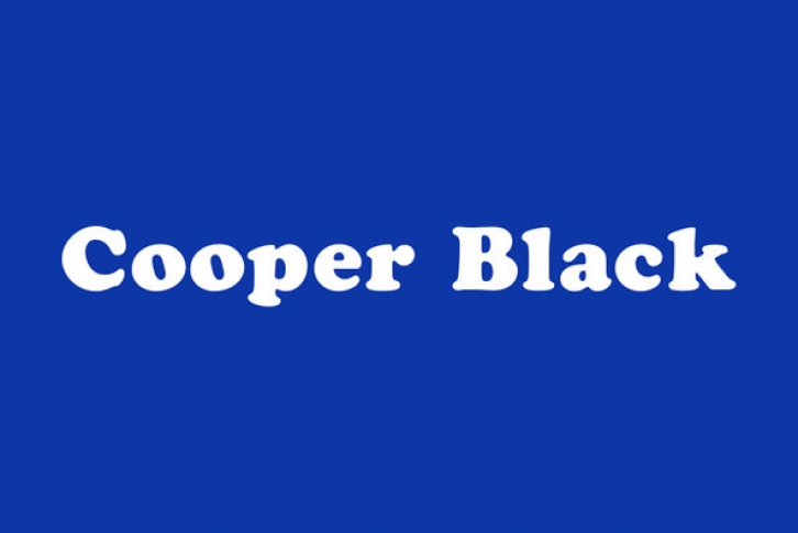 Cooper Black Font Download