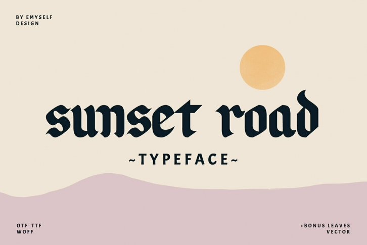 Sunset Road Font Download