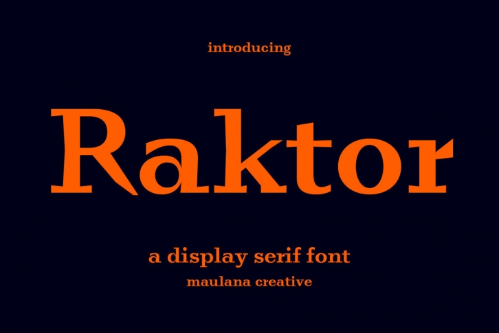 Raktor Font Download