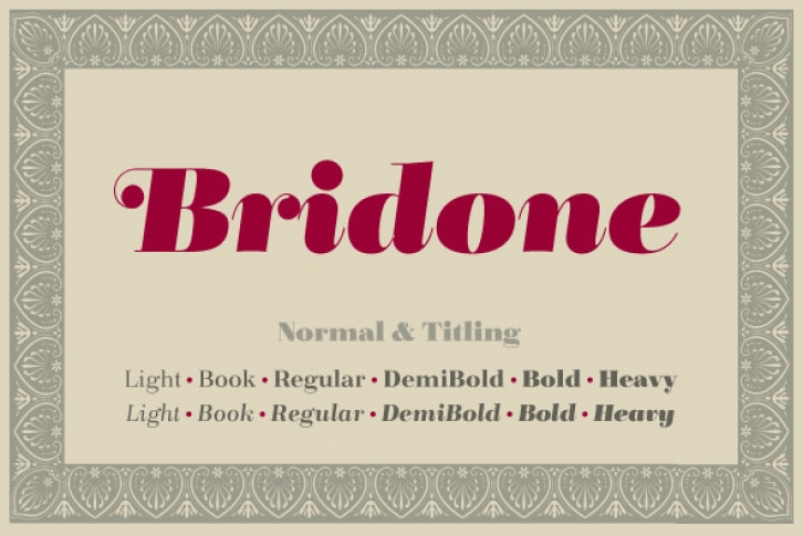 Bridone Font Download