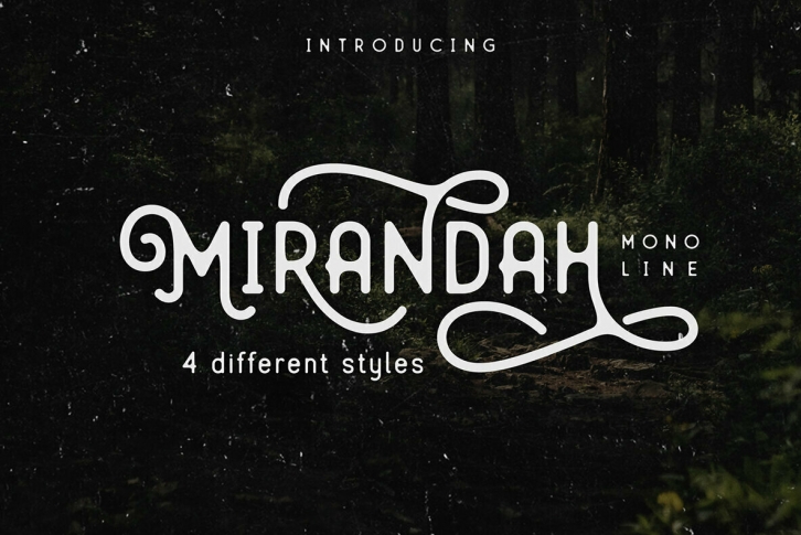 Mirandah Monoline Font Download