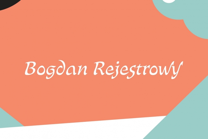 Bogdan Rejestrowy Font Download