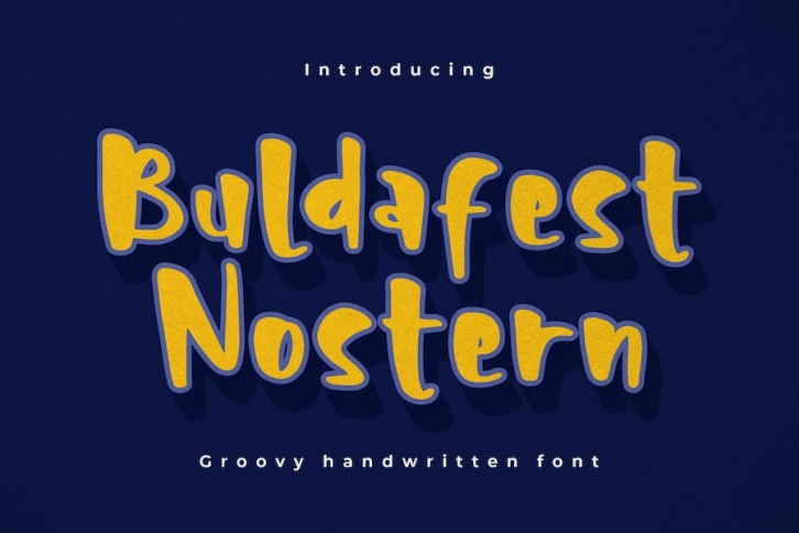 Buldafest Nostern Groovy Handwritten Font Font Download