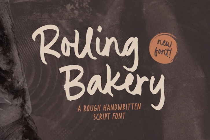 Rolling Bakery - Rough Handwritten Script Font TT Font Download