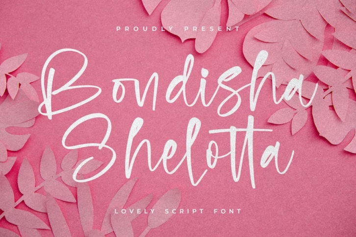 Bondisha Shelotta Script Font Font Download