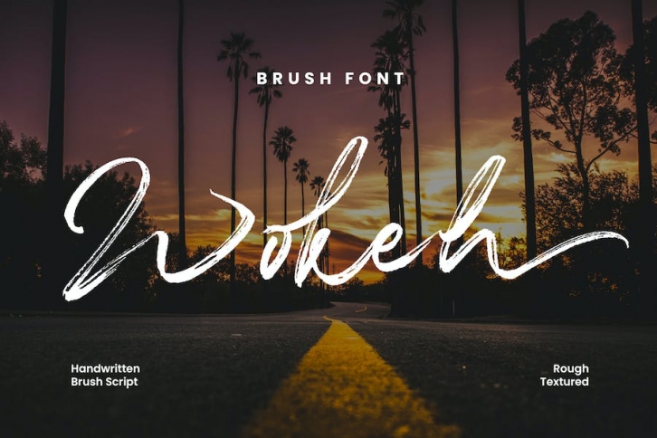 Wokeh - Brush Font Font Download