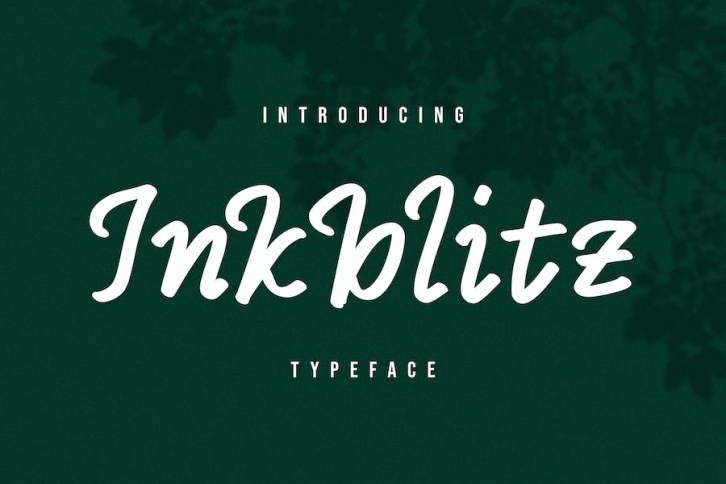 InkBlitz Handwriten Font Font Download