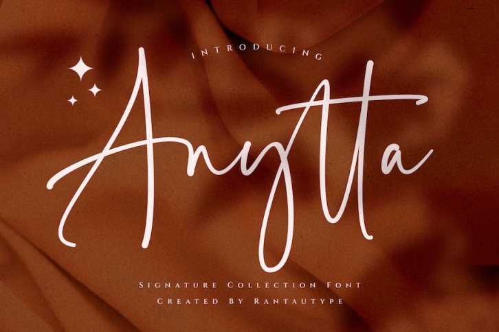 Anytta A Signature Font Font Download