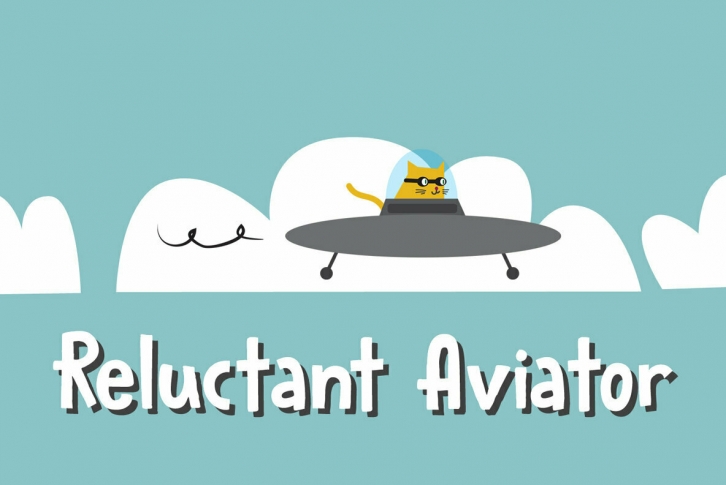 Reluctant Aviator Font Download