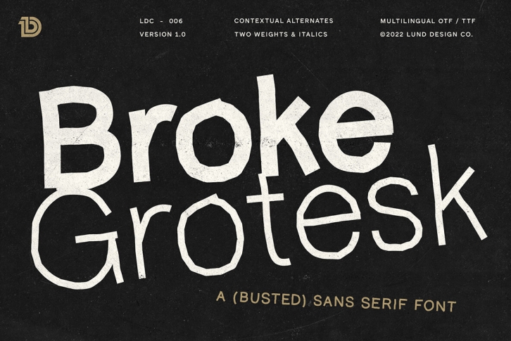 Broke Grotesk Font Download