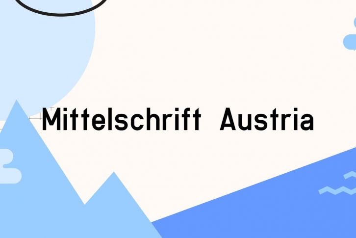 Mittelschrift Austria Font Download