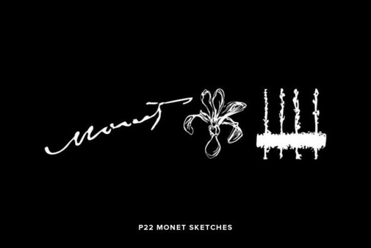 P22 Monet Sketches Font Download