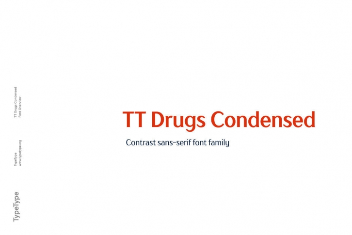 TT Drugs Condensed Font Download