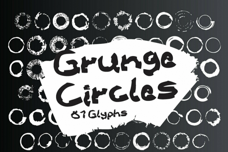 Grunge Circles Font Download