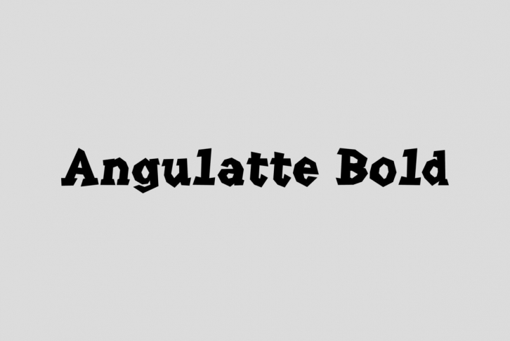 Angulatte Font Download