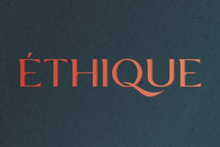 ETHIQUE Font Download