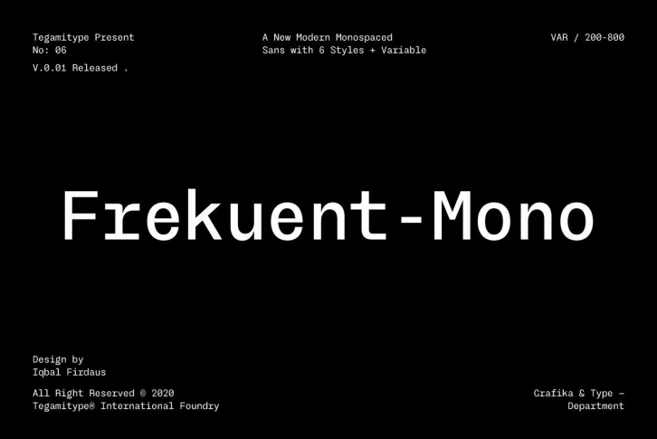 TG Frekuent Mono Font Download