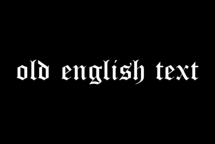 Old English Font Download