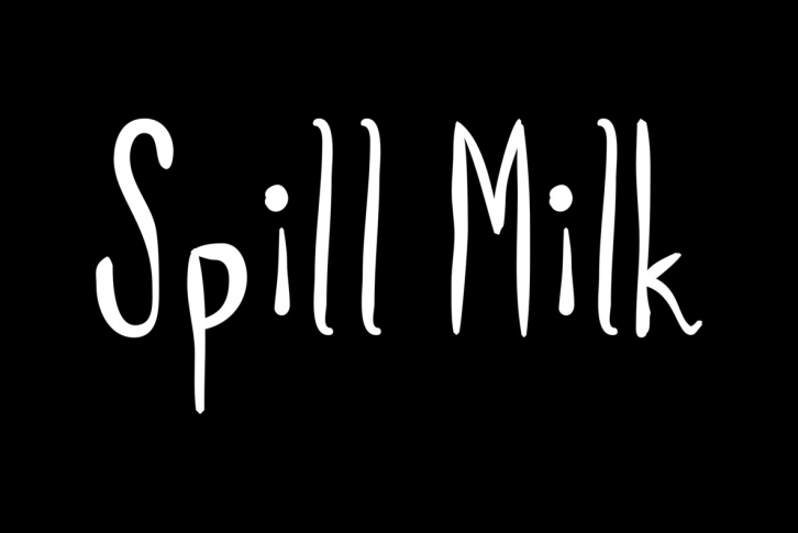 Spill Milk Font Download