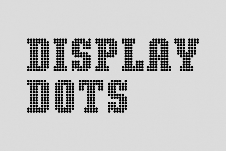 Display Dots Font Download