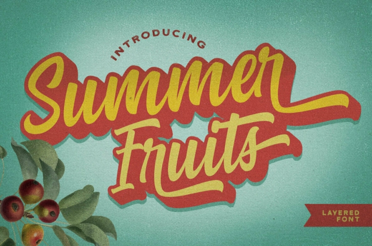 Summer Fruits Font Download