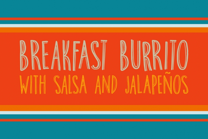 Breakfast Burrito Font Download