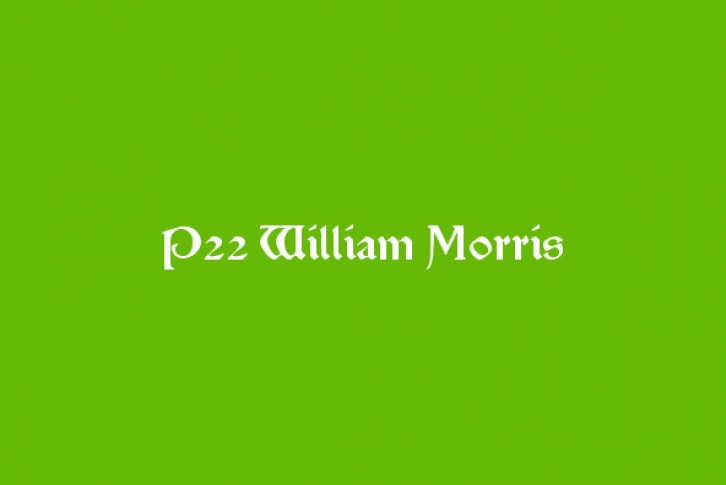 P22 William Morris Set Font Download