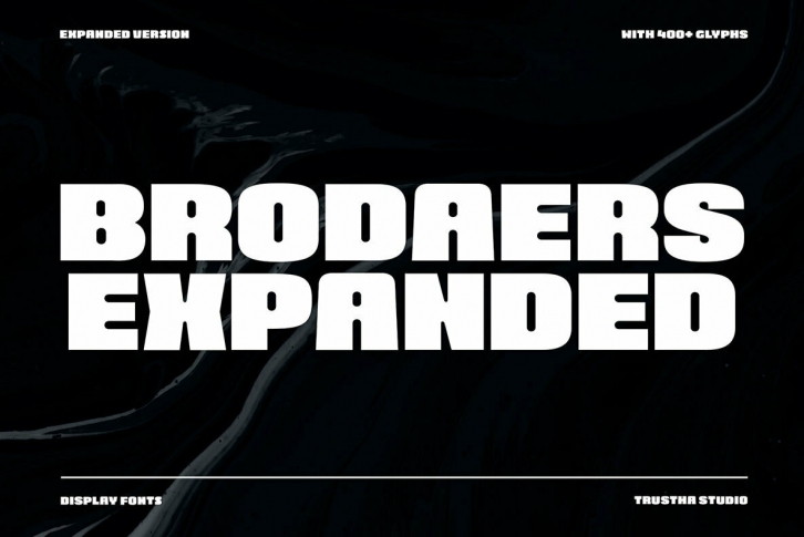 Brodaers Expanded Font Download