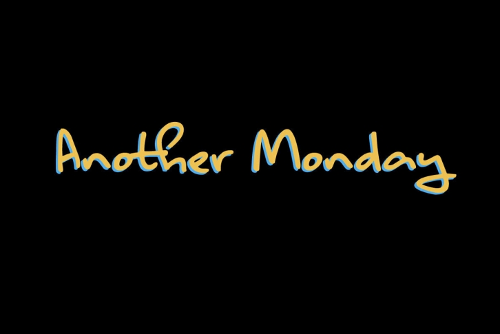 Another Monday Font Download