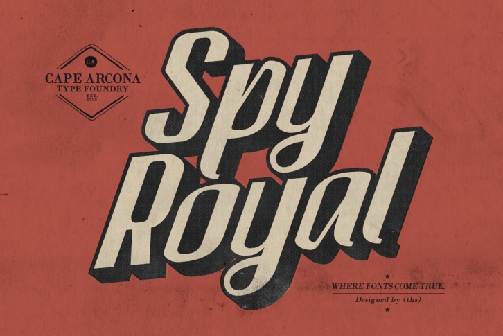 CA Spy Royal Font Download