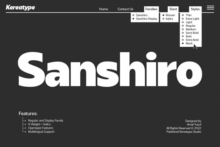 Sanshiro Font Download