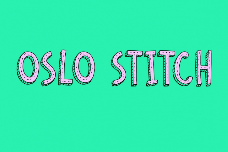 Oslo Stitch Font Download