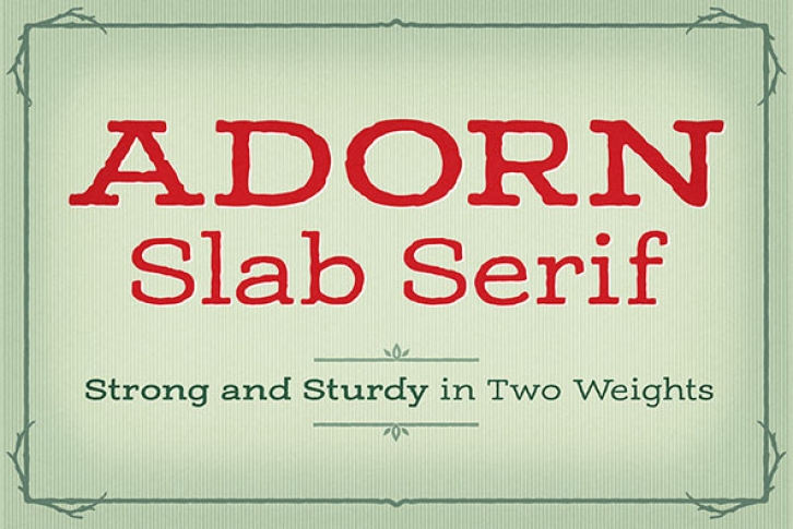 Adorn Slab Serif Font Download