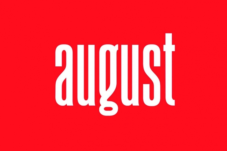 August Font Download