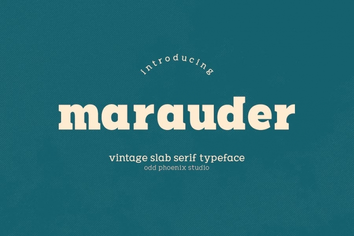 Marauder - Vintage Slab Serif Typeface Font Download