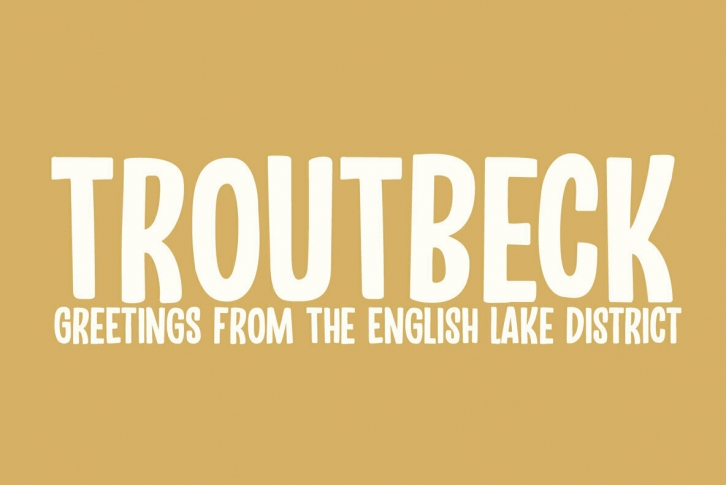 Troutbeck Font Download