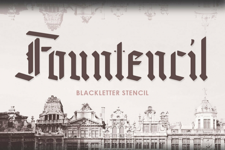 Fountencil Font Download