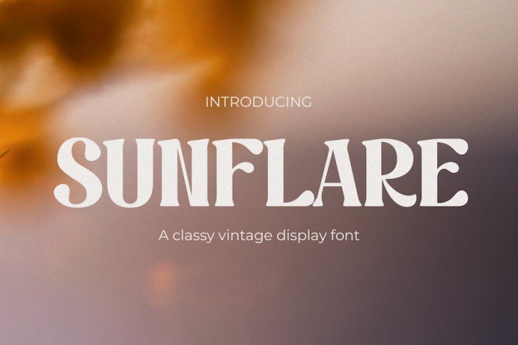 Sunflare - Groovy Vintage Font Font Download