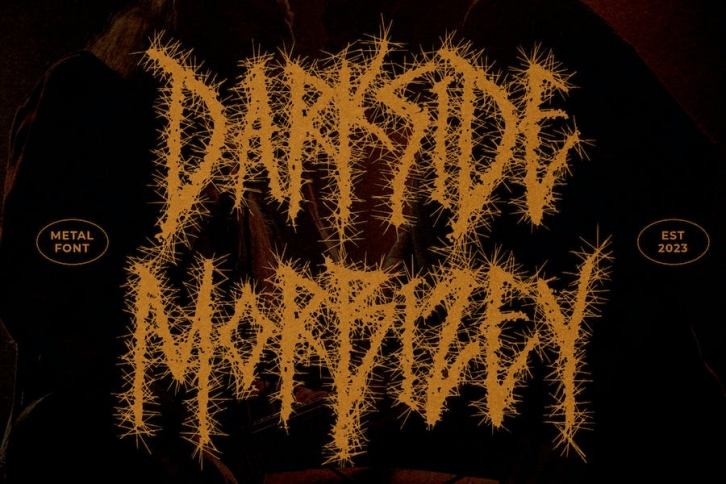 Darkside Morbizey Metal Font Font Download