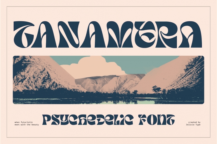 TANAMERA | Psychedelic Font Font Download