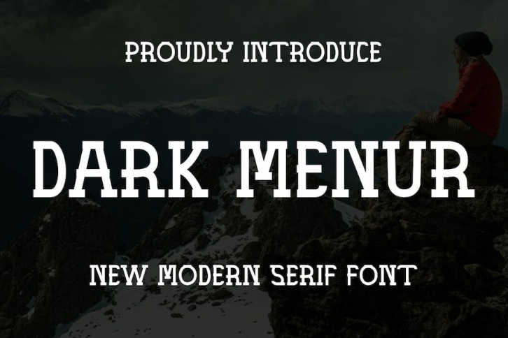 DARK MENUR - Serif Font Font Download