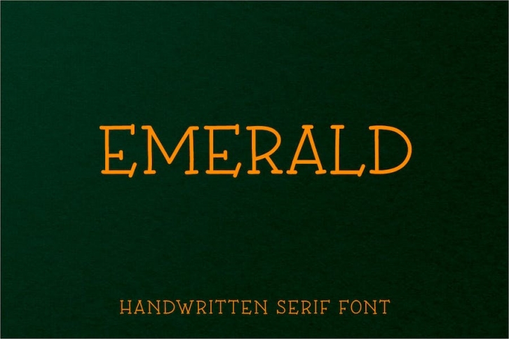 Emerald - Handwritten Serif Font Font Download