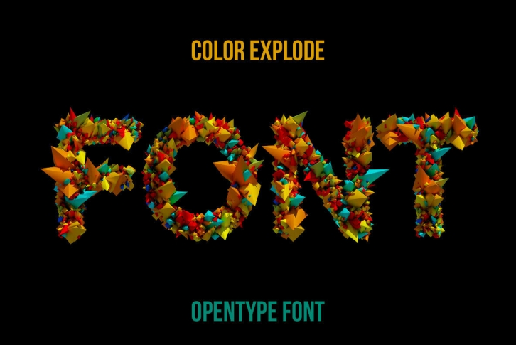 Color Explode SVG Font Download