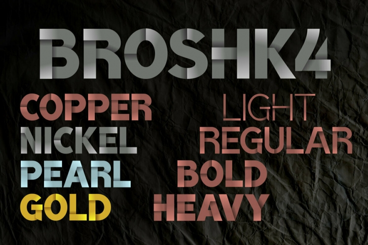 BroshK4 Color Font Download