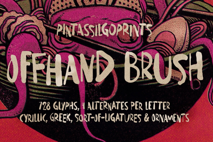 Offhand Brush Font Download