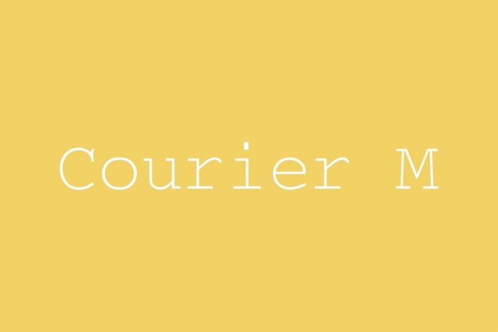 Courier M Font Download